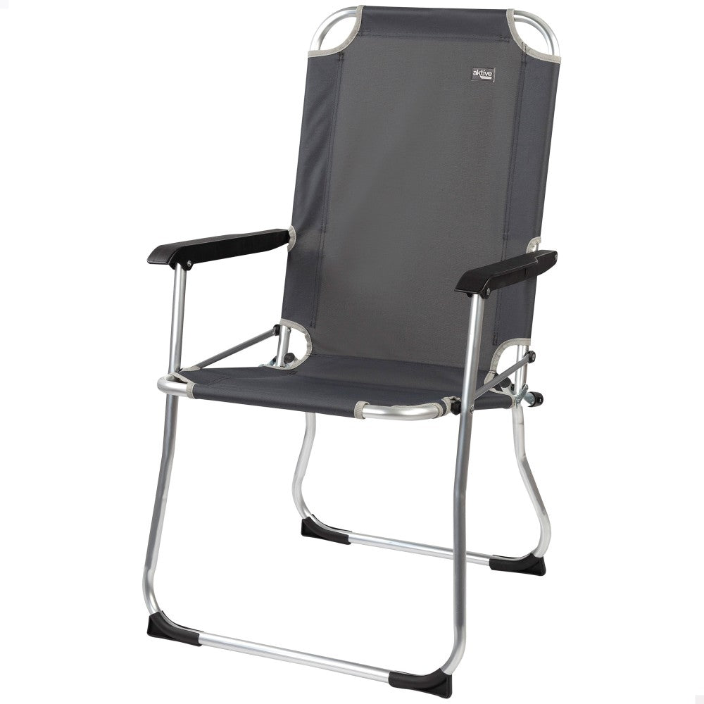 Silla Plegable De Aluminio Fija Aktive Camping_0