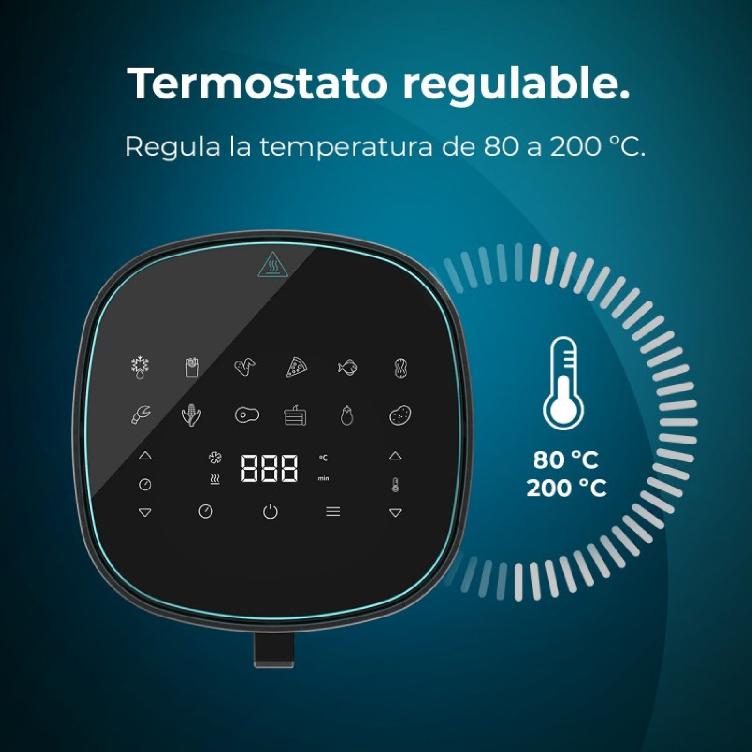 Freidora De Aire Sin Aceite De 6'5l Cecofry Fantastik Window 6500 Ventana 1700w, Tecnología Perfectcook, 12 Modos De Cocinado, Táctil, Regulable 80-_2