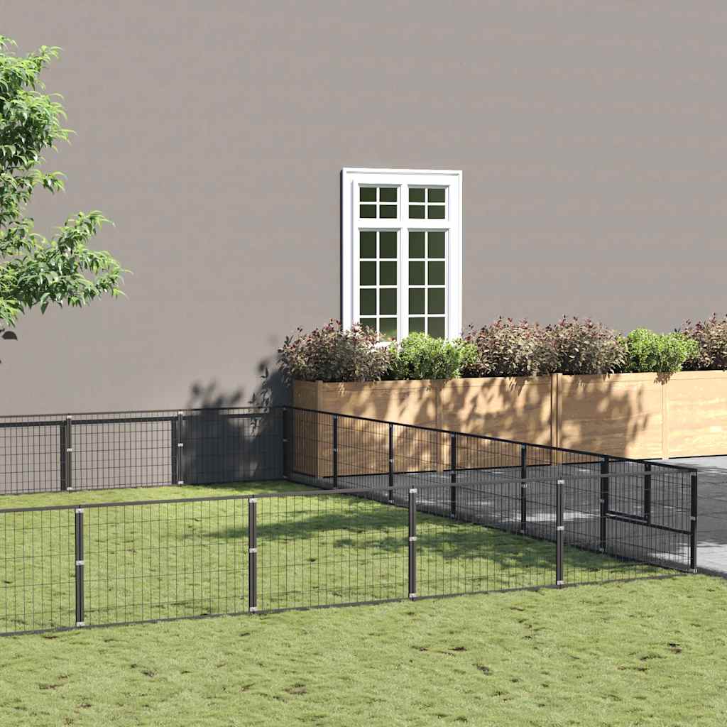 Perrera Acero 60 M² Negra_1