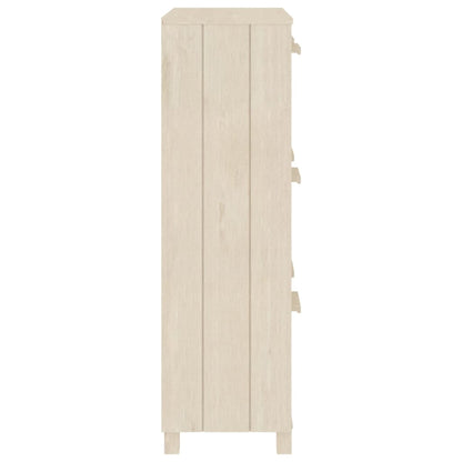 Zapatero Hamar Madera Pino Maciza Marrón Miel 59,5x35x117 Cm / Vetonek_0