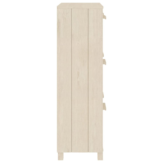 Zapatero Hamar Madera Pino Maciza Marrón Miel 59,5x35x117 Cm / Vetonek_0