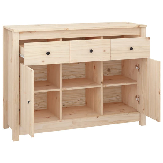 Aparador De Madera Maciza De Pino 100x35x74,5 Cm / Vetonek_0