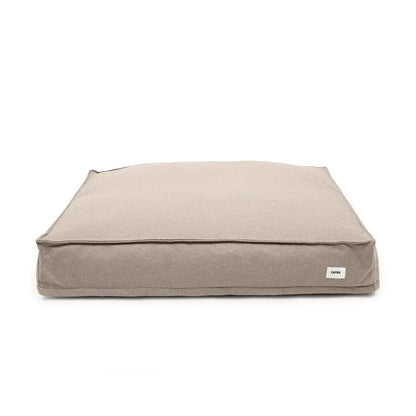 Cafide Cama De Material Reciclado Para Perro Con Tejido Basic Beige. Modelo Cuadra._0