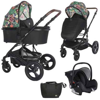 Carro De Bebé De Tres Piezas Boston Hasta 22 Kg Tropical Flowers_0