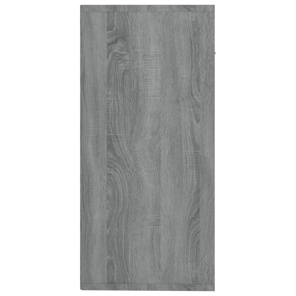Aparador De Madera Contrachapada Gris Sonoma 88x30x65 Cm / Vetonek_4