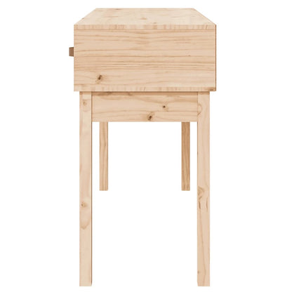 Mesa Consola Madera Maciza De Pino 114x40x75 Cm_3