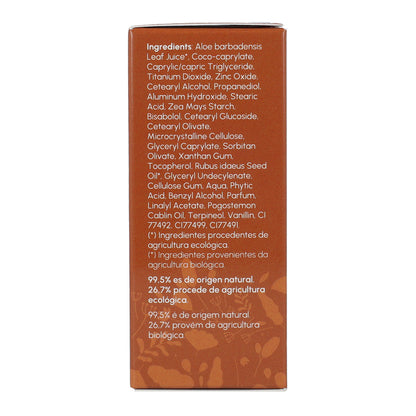 Crema de Protección Solar Facial con Color 100% mineral SPF30 Planeta Huerto 50 ml