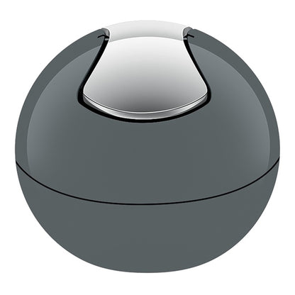 Spirella Colección Bowl, Papelera Ø16 X 14 Cm (1 Litro), Poliestireno, Gris