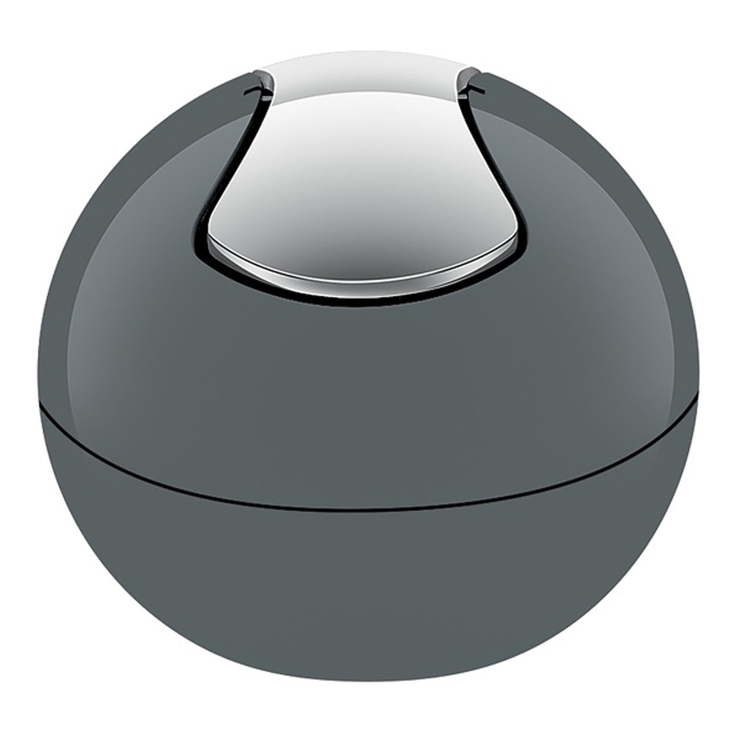 Spirella Colección Bowl, Papelera Ø16 X 14 Cm (1 Litro), Poliestireno, Gris_0