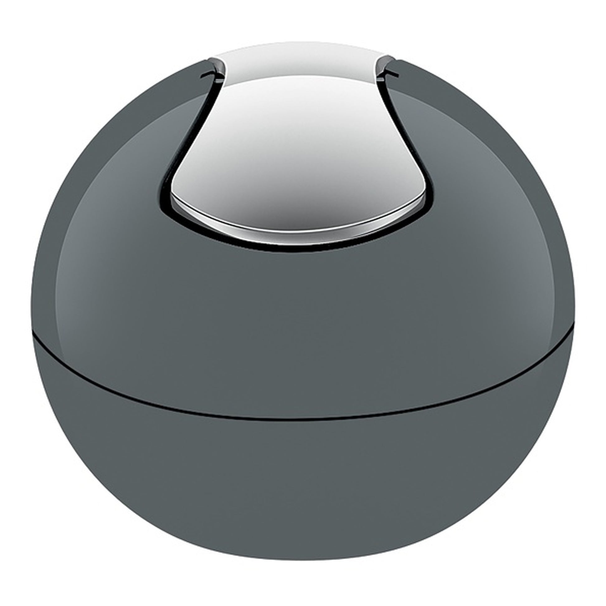 Spirella Colección Bowl, Papelera Ø16 X 14 Cm (1 Litro), Poliestireno, Gris_0