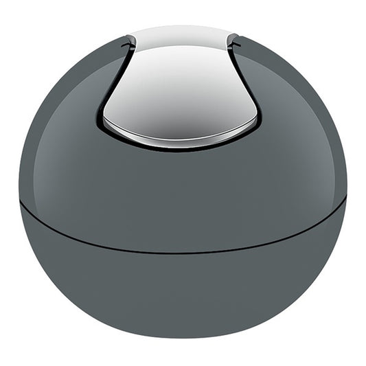 Spirella Colección Bowl, Papelera Ø16 X 14 Cm (1 Litro), Poliestireno, Gris_0