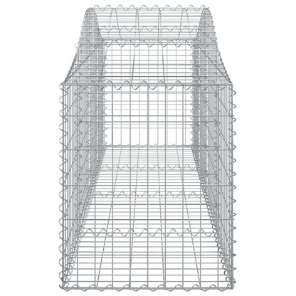 Cestas De Gaviones 13 Uds Forma De Arco Hierro 200x50x60/80 Cm_4