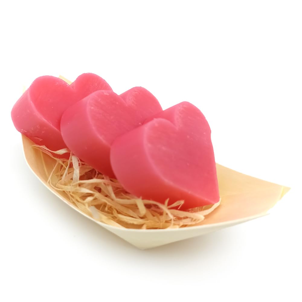 50 Jabones Aromáticos Con Forma De Corazón - Detalle Para Invitados De Eventos - Jabón Glicerina Con Aroma A Rosas_4