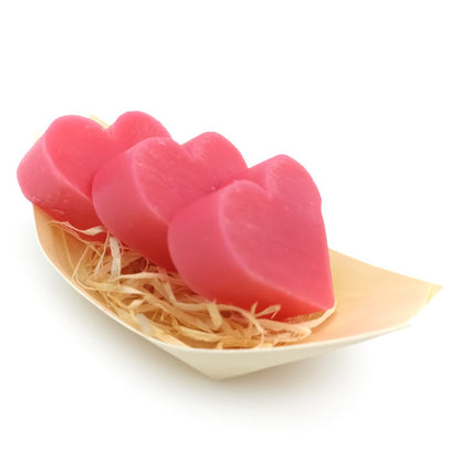 50 Jabones Aromáticos Con Forma De Corazón - Detalle Para Invitados De Eventos - Jabón Glicerina Con Aroma A Rosas_4