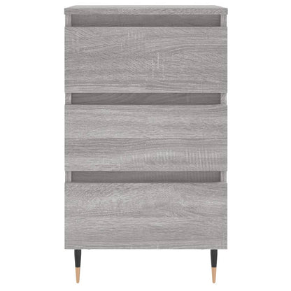 Mesita De Noche 2 Uds Madera Ingeniería Gris Sonoma 40x35x69 Cm_3