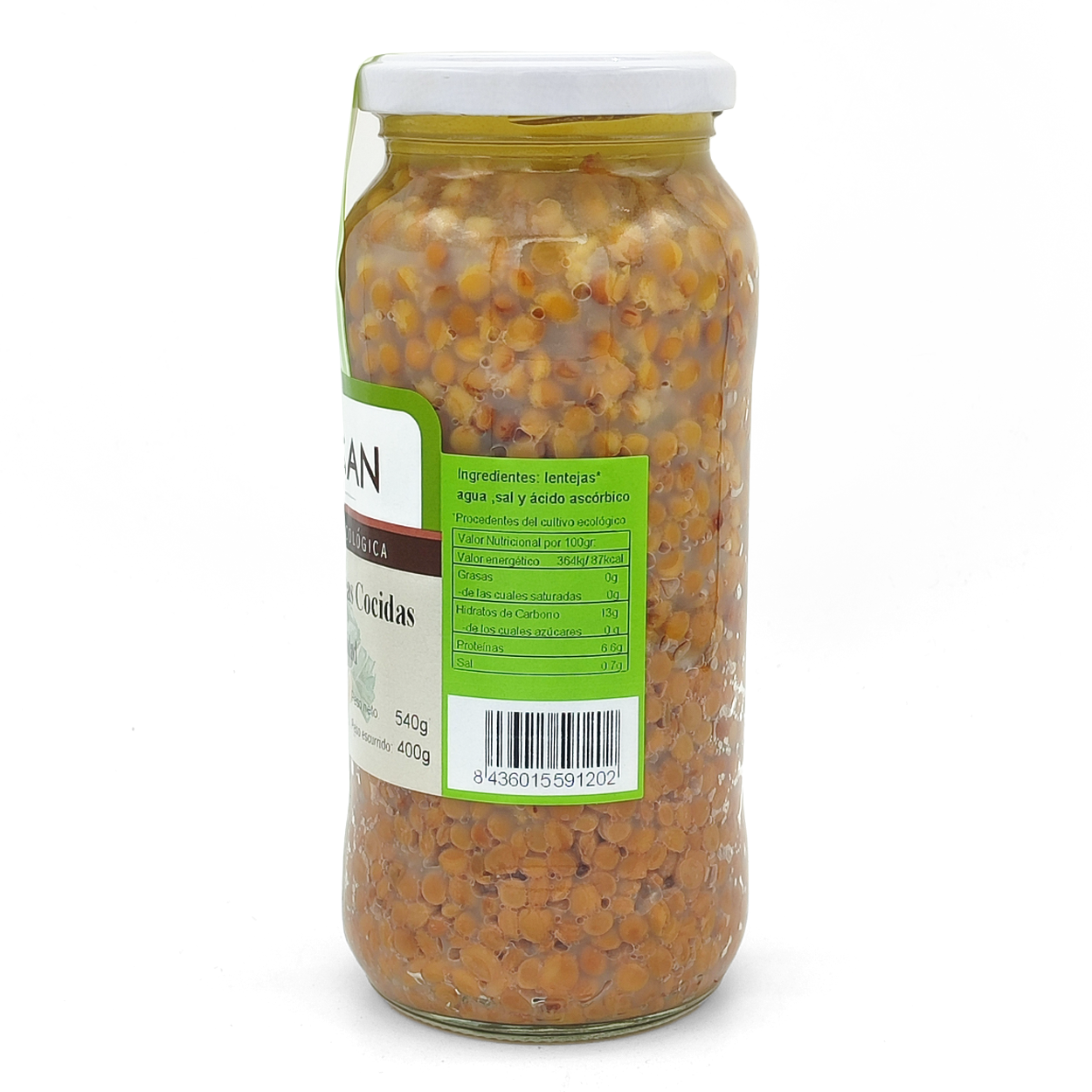 Lentejas Pardinas Cocidas Eco 400gr_1