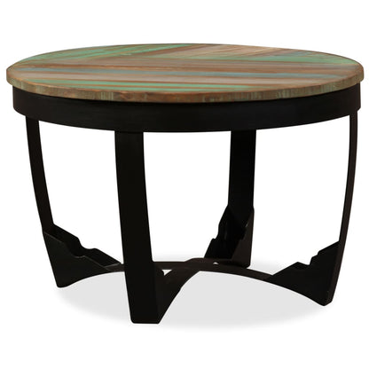 Mesa De Centro Madera Maciza Reciclada 60x40 Cm_1