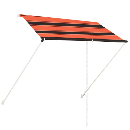 Toldo Retráctil Naranja Y Marrón 200x150 Cm_0