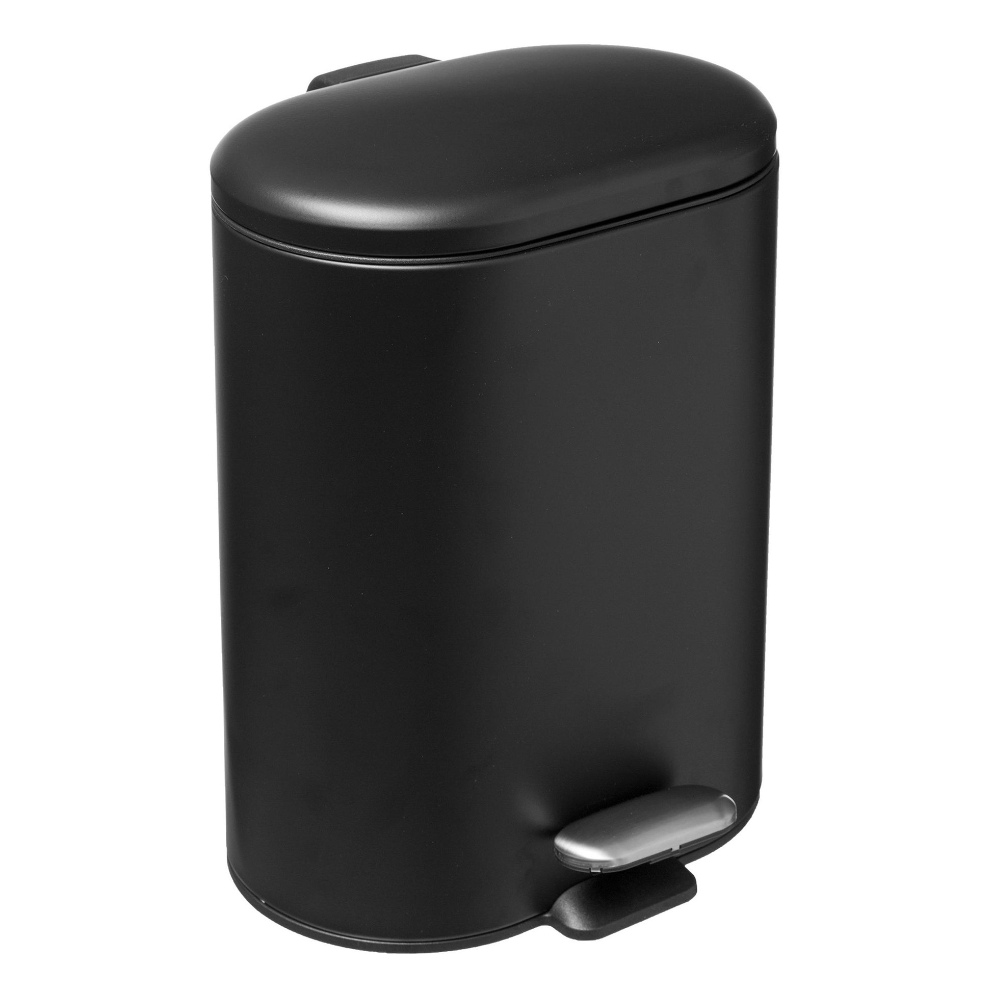 Wellhome Cubo Pedal Acero Inoxidable Siliflex 6l Negro