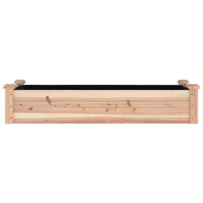 Jardinera Arriate Con Forro Madera Maciza Abeto 120x45x25 Cm_3