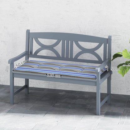 Outsunny Conjunto De Cojines Para Banco De Jardín De 2 Plazas 120x50x5 Cm_2