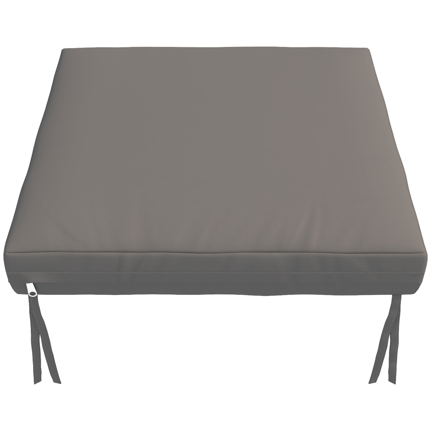 Outsunny Juego De Cojines Para Sillas De Comedor De 6 Piezas 46x42x7 Cm Gris_3