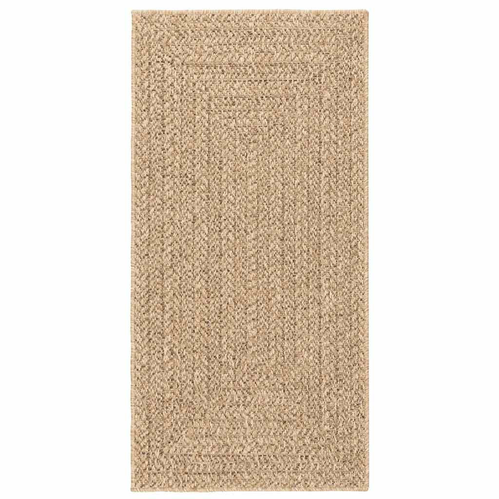 Vidaxl Alfombra Zizur Apariencia Yute Interior Exterior Beige 60x110cm_0