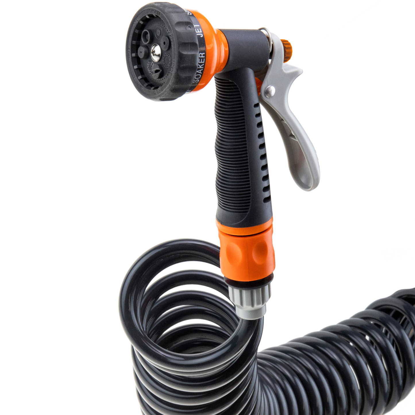 Kit Manguera Jardín Espiral 15 M 3/8 9 Mm 7 Modos De Rociado_0