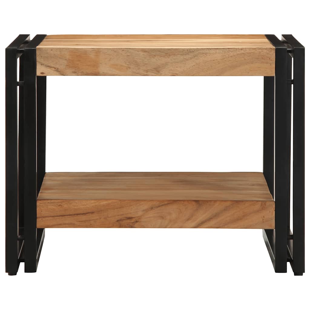 Mesa De Centro Madera Maciza De Acacia 50x50x38 Cm_2