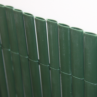 Cañizo Pvc Doble Cara| 1,5x3 M| Color Verde| Lamas 11 Mm| Composición 100% Pvc| Bridas Sujeción Incluidas_5