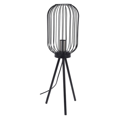 Well Home Lámpara De Pie En Metal Color Negro Ø60x175cm_0