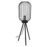 Well Home Lámpara De Pie En Metal Color Negro Ø60x175cm