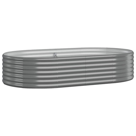 Jardinera Arriate Acero Galvanizado Gris 175x100x36 Cm_0