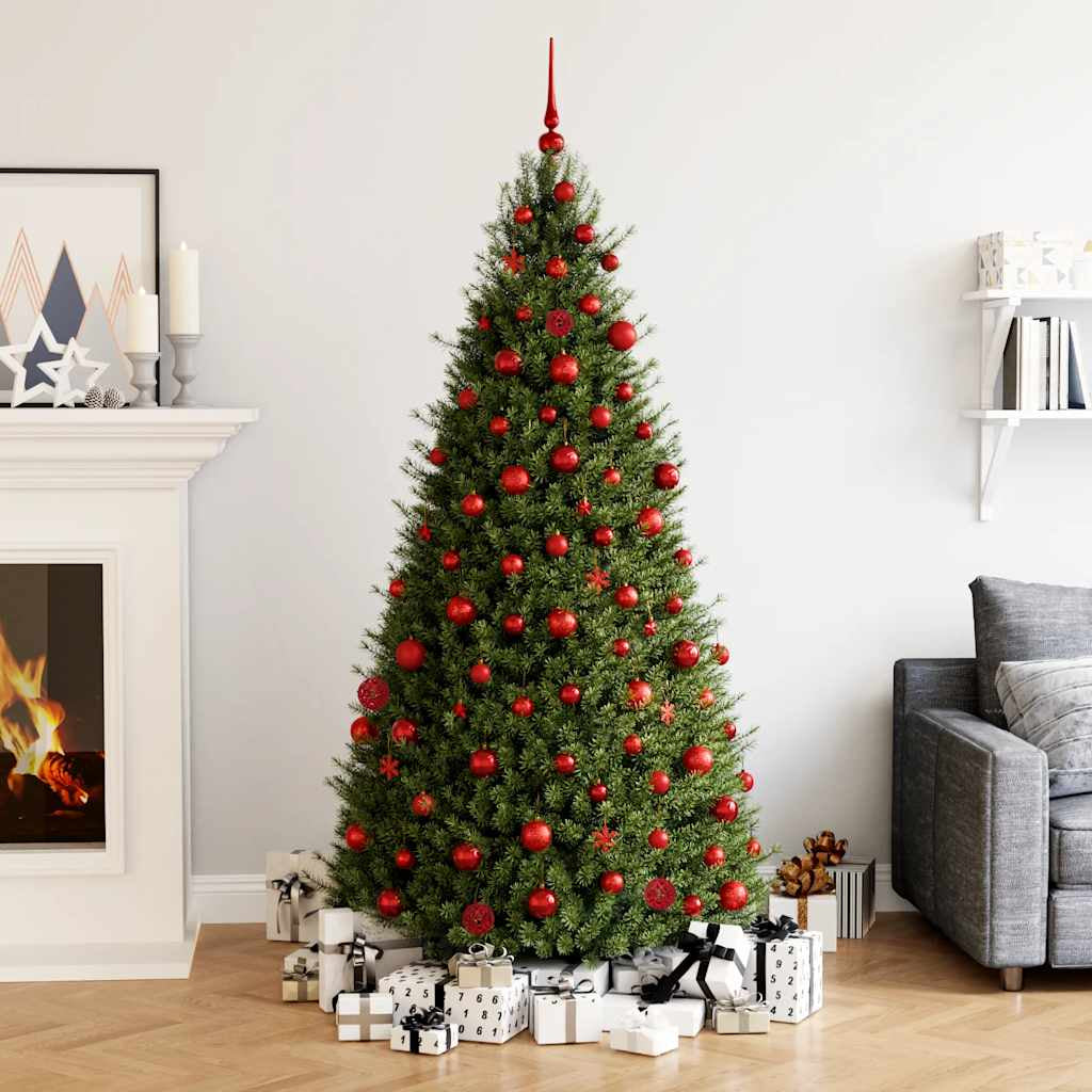 Vidaxl Juego De Bolas De Navidad 111 Pzas Poliestireno Rojo_1