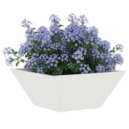 Macetero De Jardín 5 Uds. Blanco 35 X 35 X 15 Cm_2