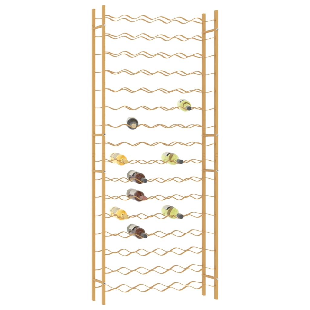 Botellero Para 96 Botellas De Metal Dorado_2