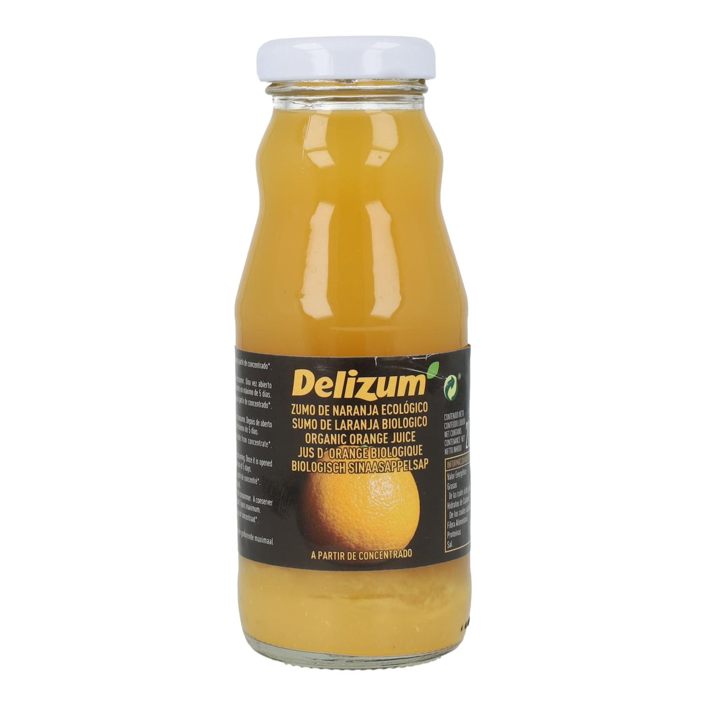 Zumo de Naranja ecológico Delizum 200 ml