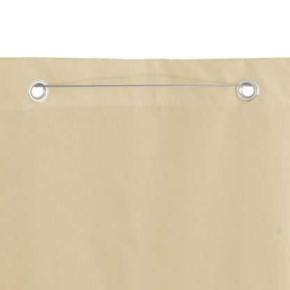 Vidaxl Toldo Pantalla Para Balcón De Tela Oxford Beige 140x240 Cm_3