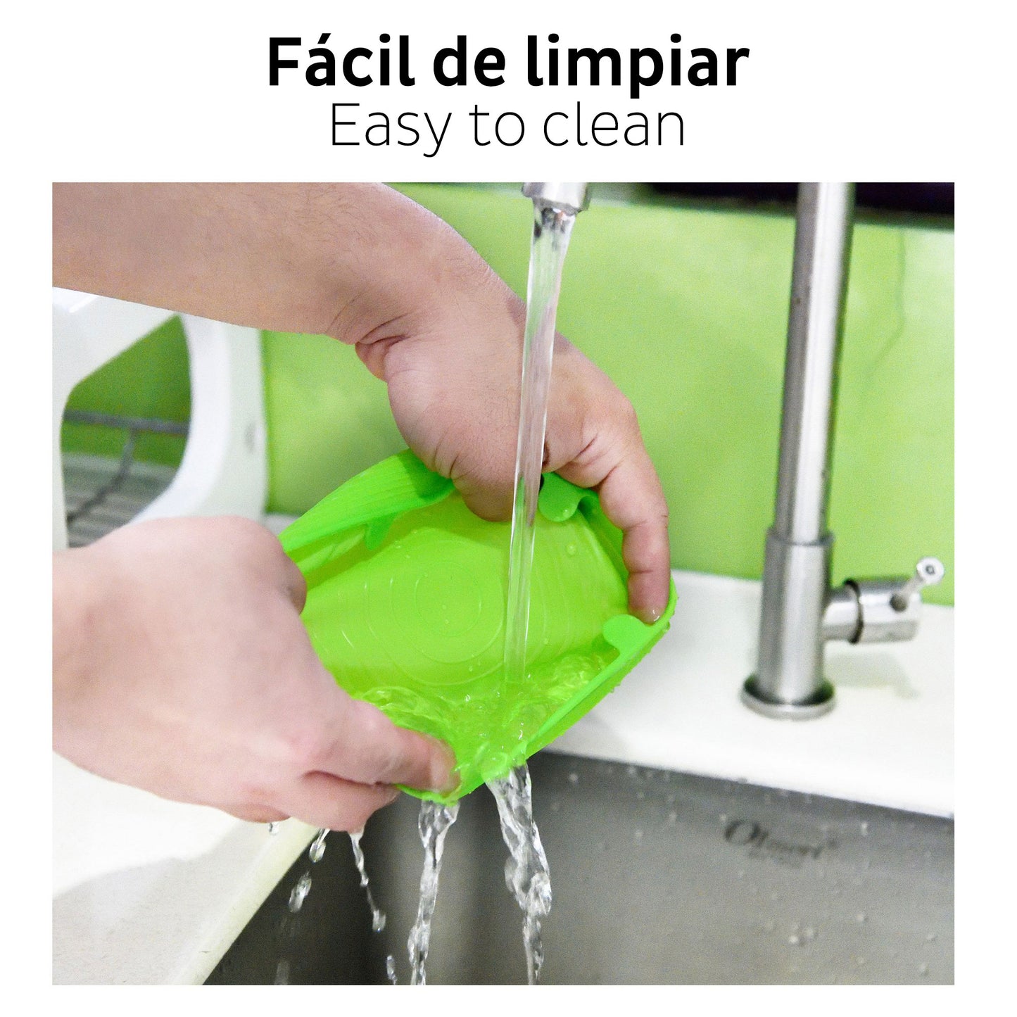 Olla A Presión Ø24cm 9l En Acero Inox + Set De 12 Tapas Silicona San Ignacio_3