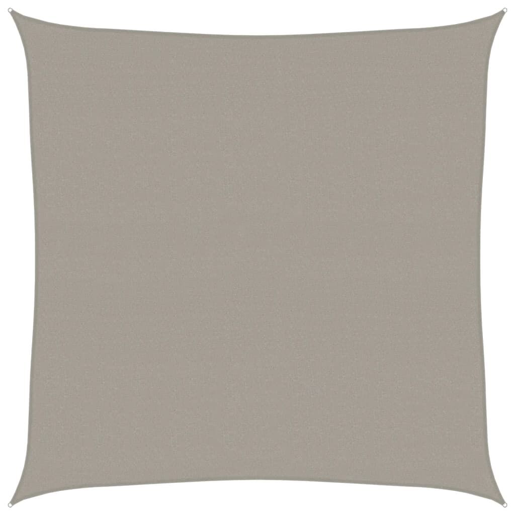 Vidaxl Toldo De Vela Cuadrado Hdpe Gris Claro 160 G/m² 4,5x4,5 M_0