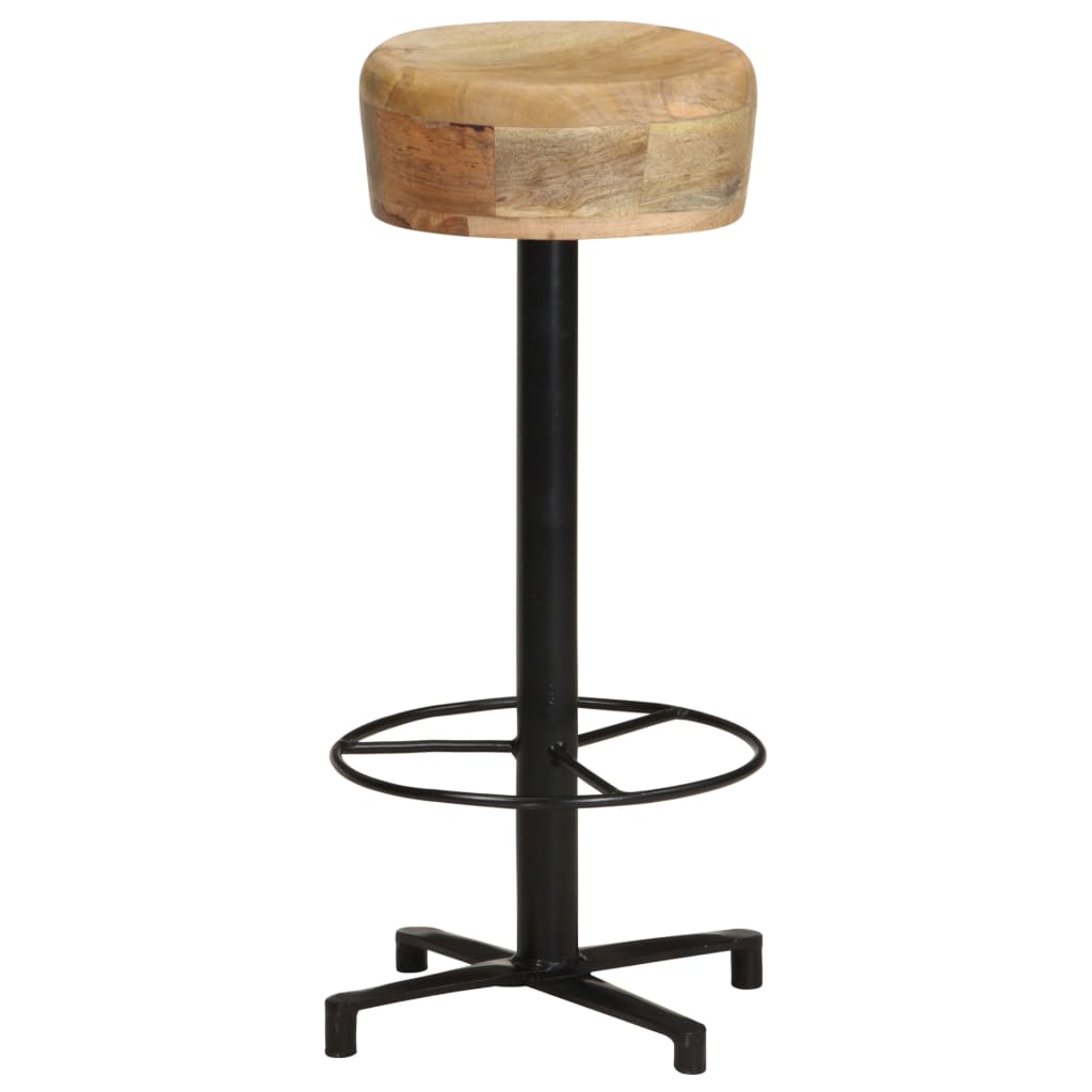 Taburetes De Cocina 2 Unidades Madera Maciza De Mango 76 Cm_0