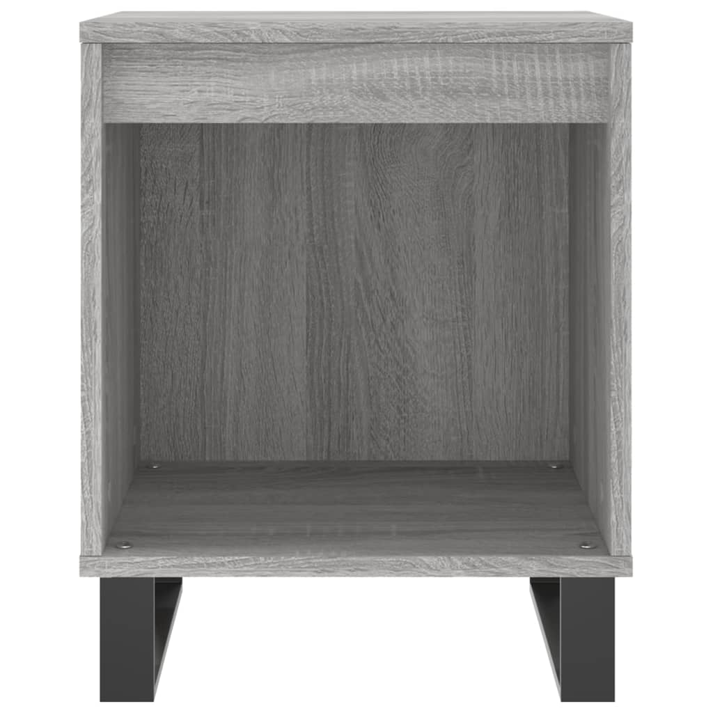 Mesita De Noche Madera De Ingeniería Gris Sonoma 40x35x50 Cm_2