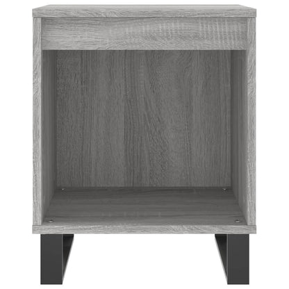 Mesita De Noche Madera De Ingeniería Gris Sonoma 40x35x50 Cm_2