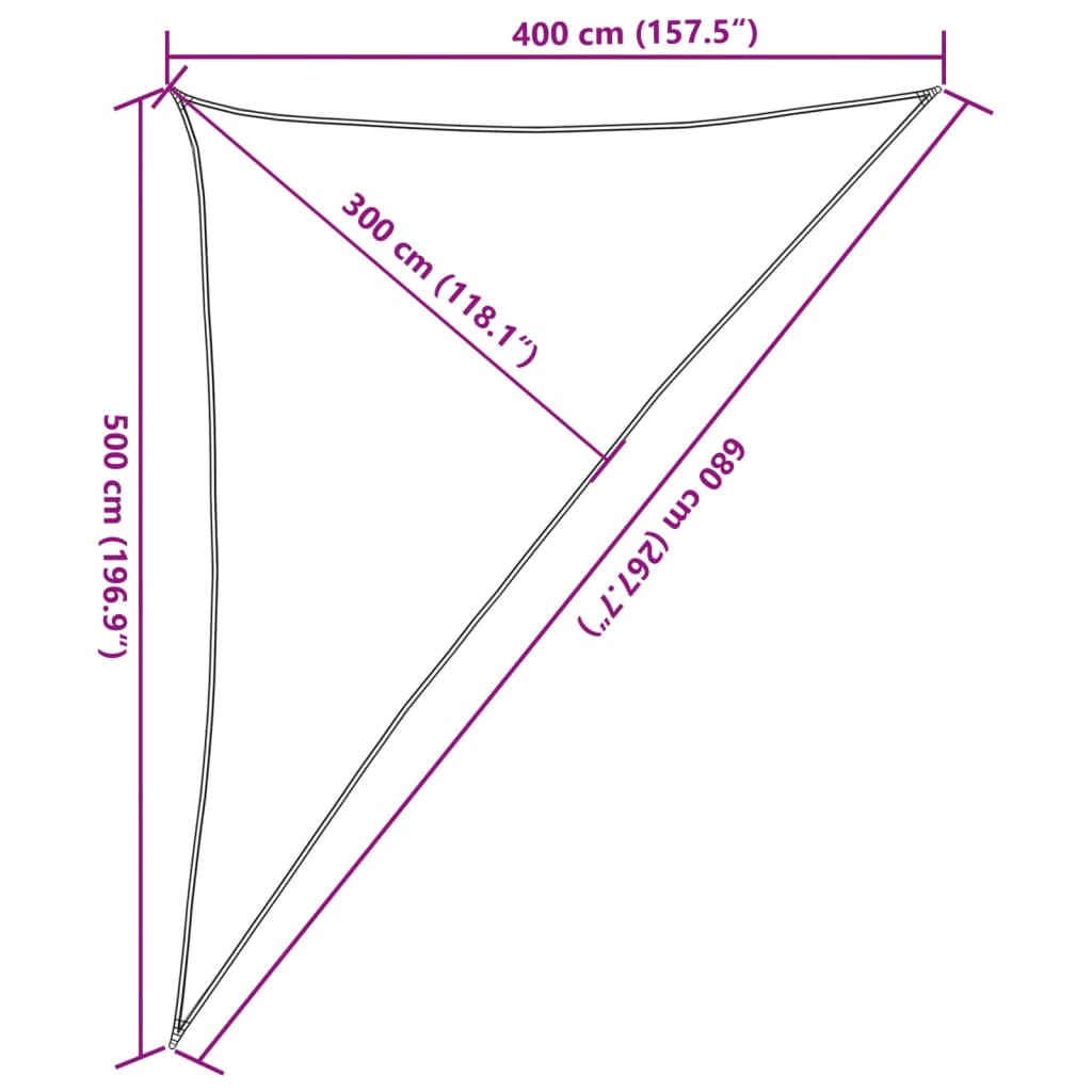 Vidaxl Toldo De Vela Blanco Hdpe 160 G/m² 4x5x6,8 M_2