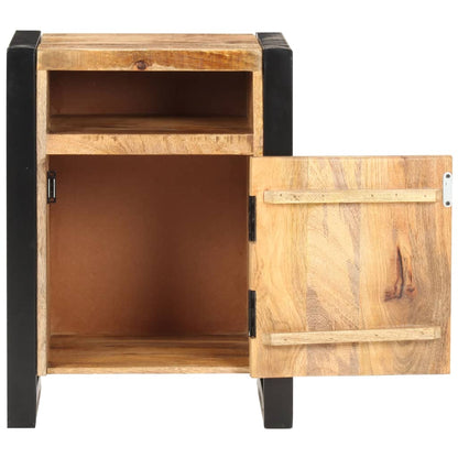 Mesita De Noche De Madera Maciza De Mango 40x35x55 Cm_1