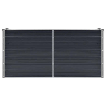 Arriate De Acero Galvanizado Gris Antracita 160x40x77 Cm_3