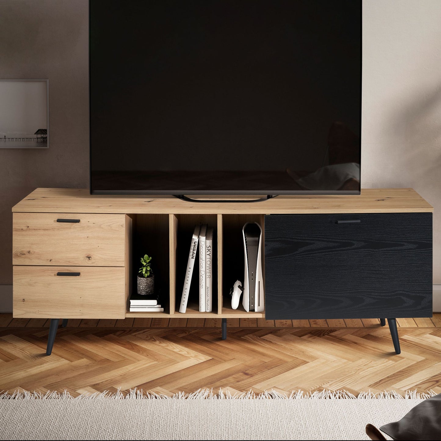 Mueble De Tv Sólido Y Duradero Modelo Wl6.820_1