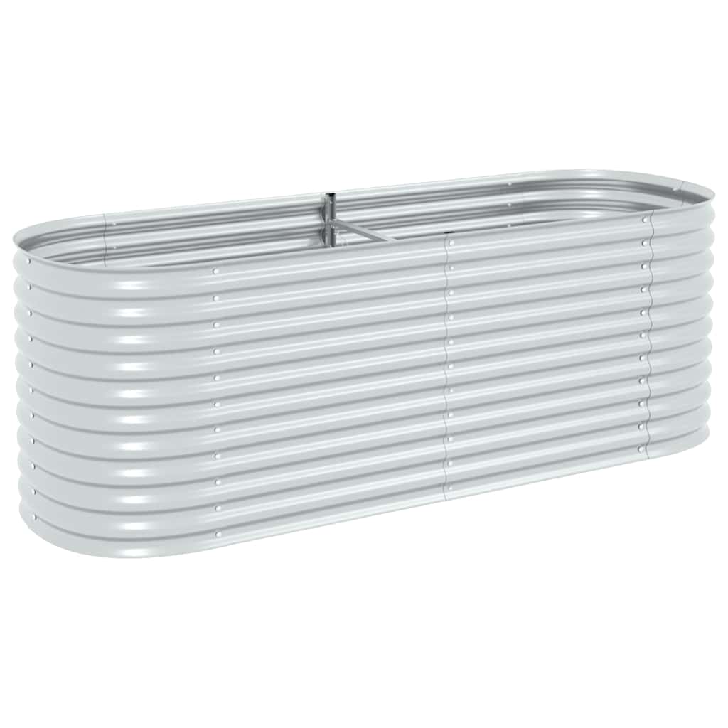 Arriate De Acero Galvanizado Plateado 240x80x81 Cm_0