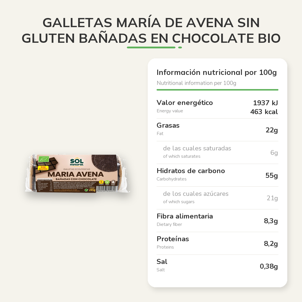 Información nutricional
