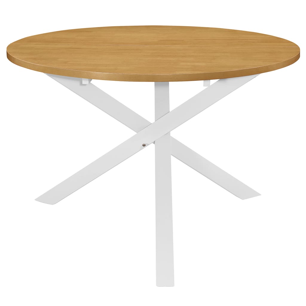 Mesa De Comedor Blanca 120x75 Cm Mdf_0